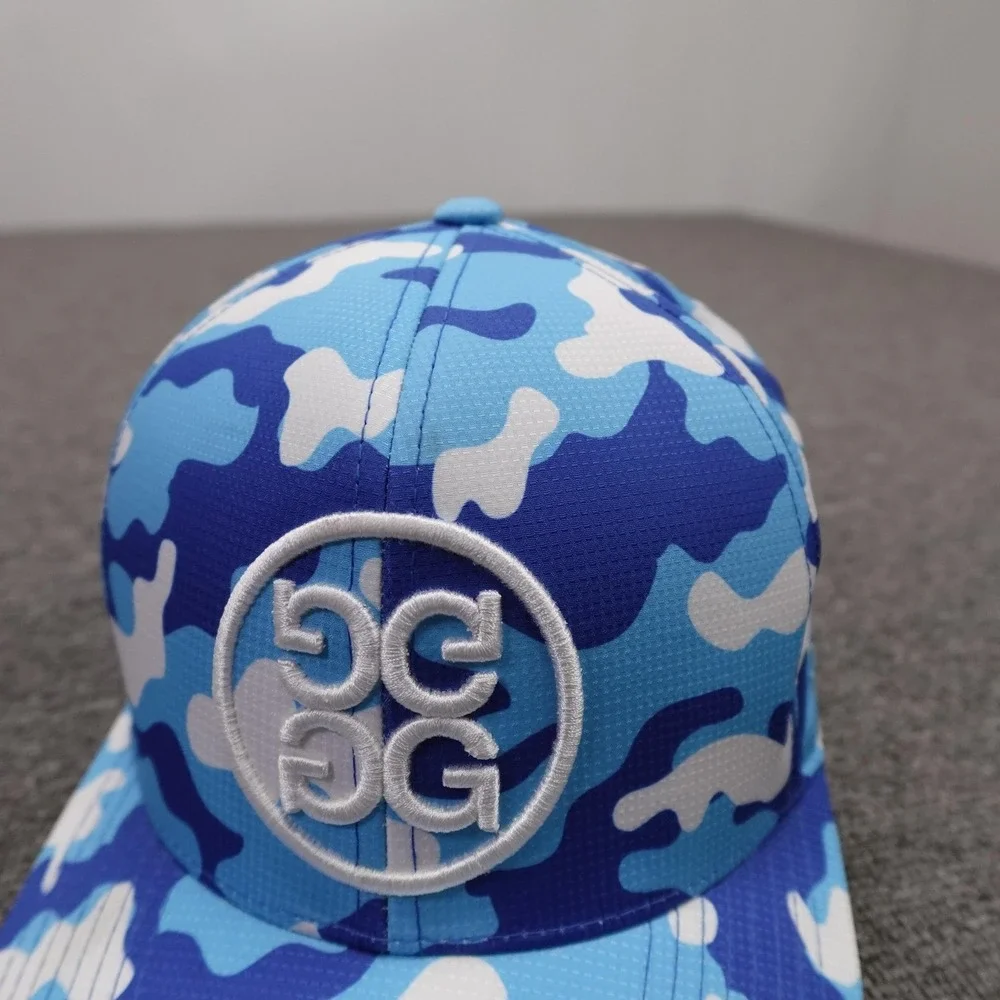 G/FORE Hat Cap Snap Back Mens One Size Blue Camo Baseball Golf Performance Logo